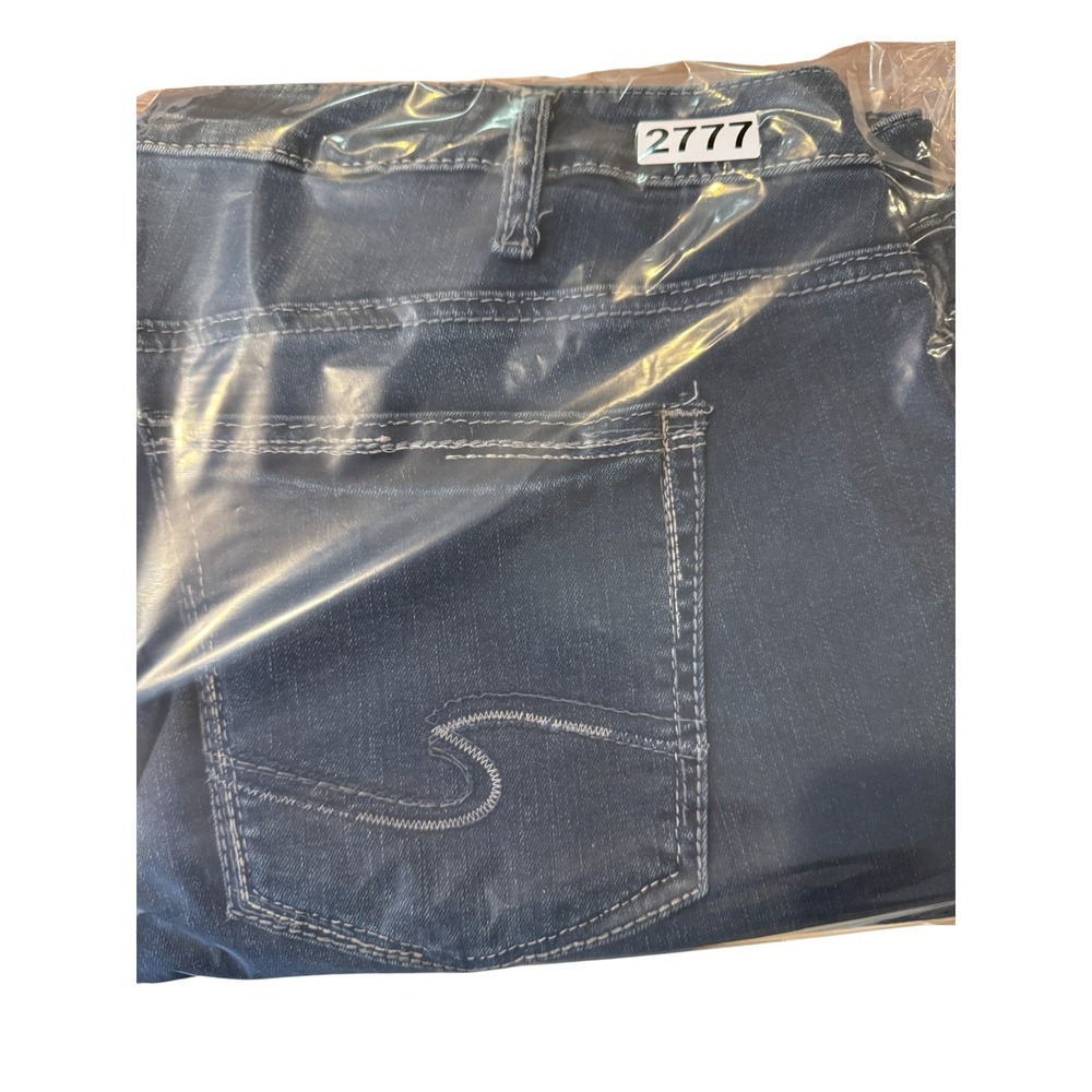 Silver Jeans Suki Slim Bootcut Jeans Womens 20x31 Blue Denim Dark Wash Mid Rise - Picture 7 of 7